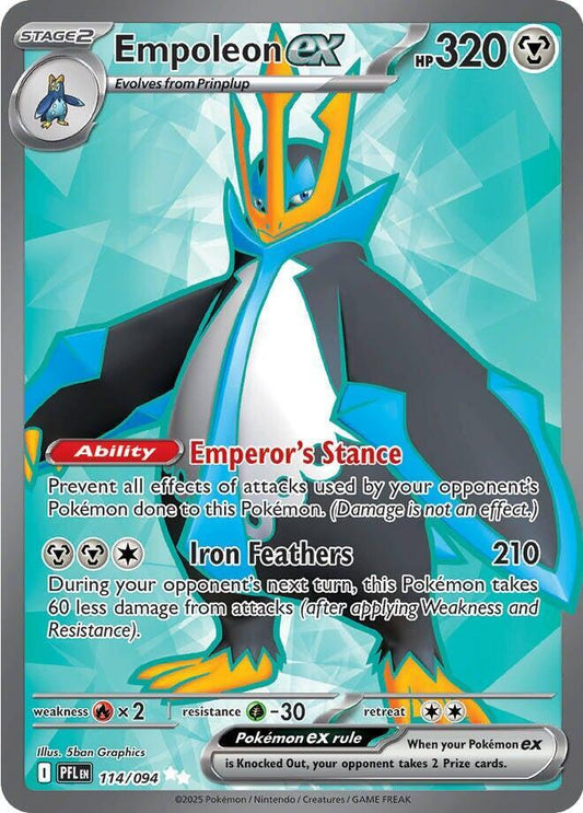 Empoleon ex - 114/094 - ME02: Phantasmal Flames (PFL)