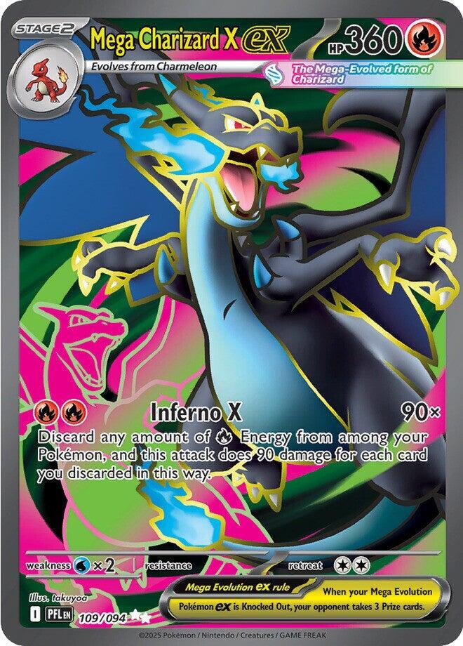 Mega Charizard X ex - 109/094 - ME02: Phantasmal Flames (PFL)