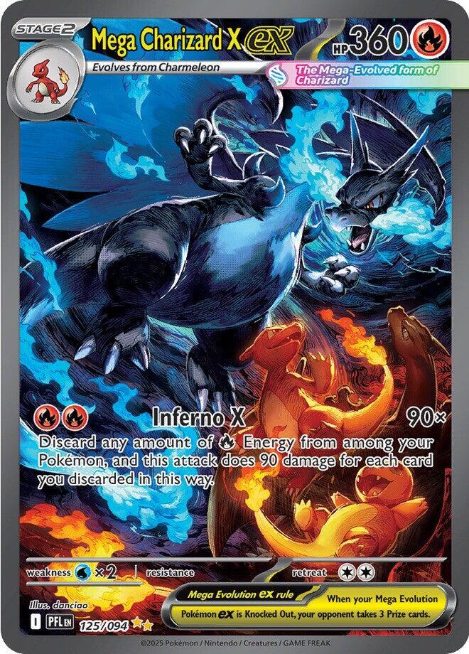 Mega Charizard X ex - 125/094 - ME02: Phantasmal Flames (PFL)
