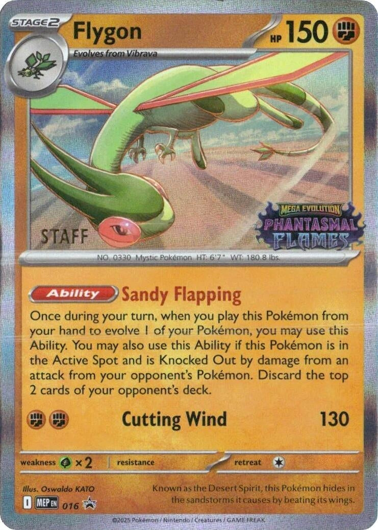 Image for Flygon - 016 [Staff] (016) (ME: Mega Evolution Promo) (MEP) - Pokemon