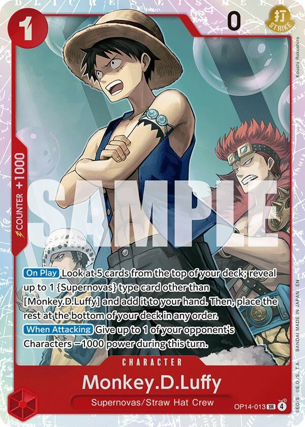 Image for Monkey.D.Luffy - OP14-013 (OP14-013) (The Azure Sea's Seven) (OP14) - One Piece Card Game