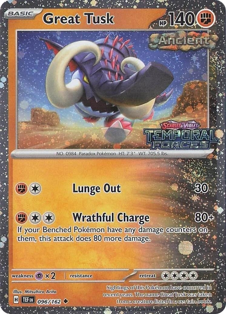 Great Tusk - 096/162 (Temporal Forces Stamped) (096/162) (Miscellaneous Cards & Products)