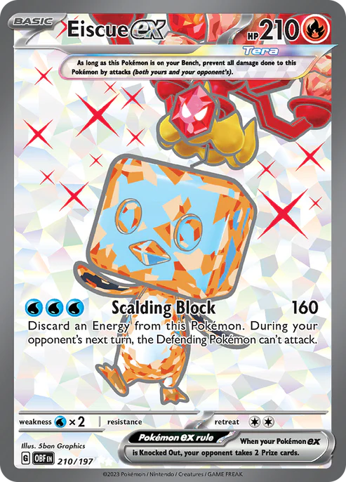 Eiscue ex - 210/197 - SV03: Obsidian Flames (OBF)