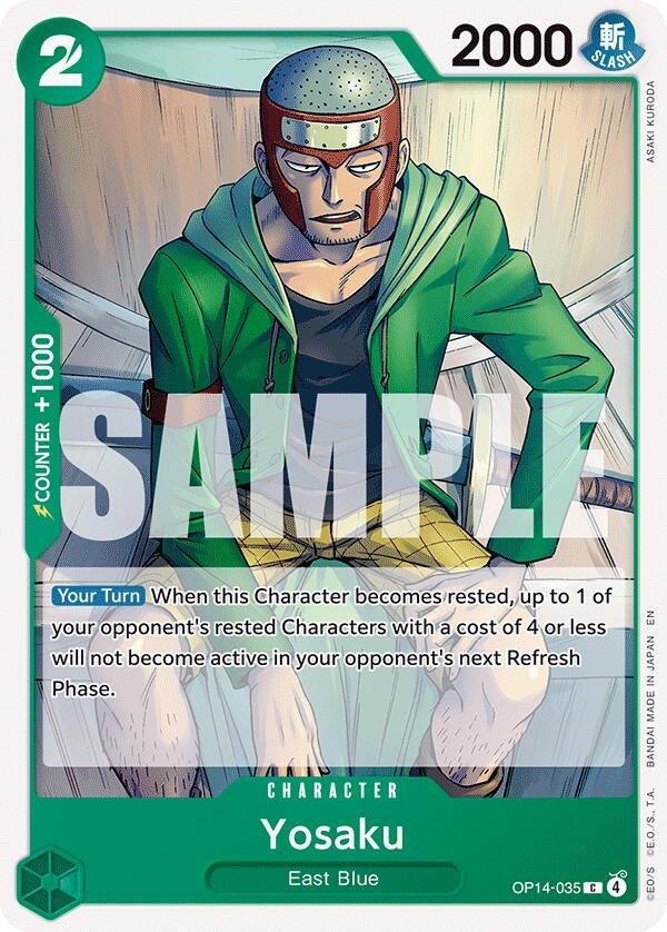 Image for Yosaku (OP14-035) (The Azure Sea's Seven) (OP14) - One Piece Card Game