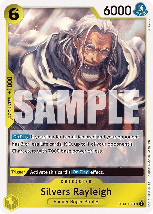 Image for Silvers Rayleigh (OP14-108) (The Azure Sea's Seven) (OP14) - One Piece Card Game