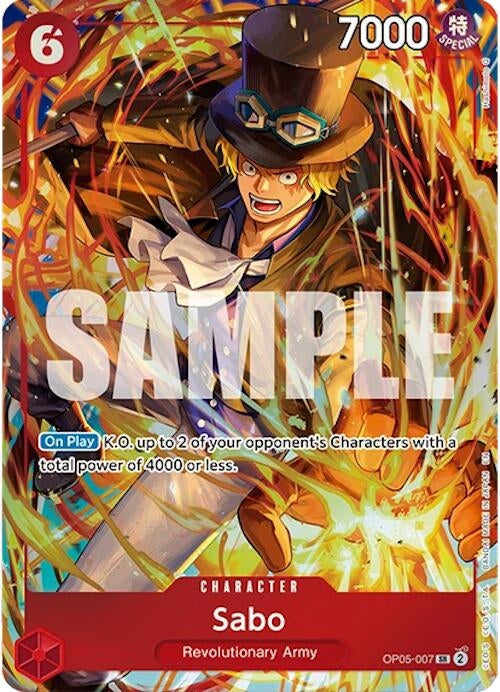 Sabo (Illustration Box Vol.5) (OP05-007) (One Piece Promotion Cards)