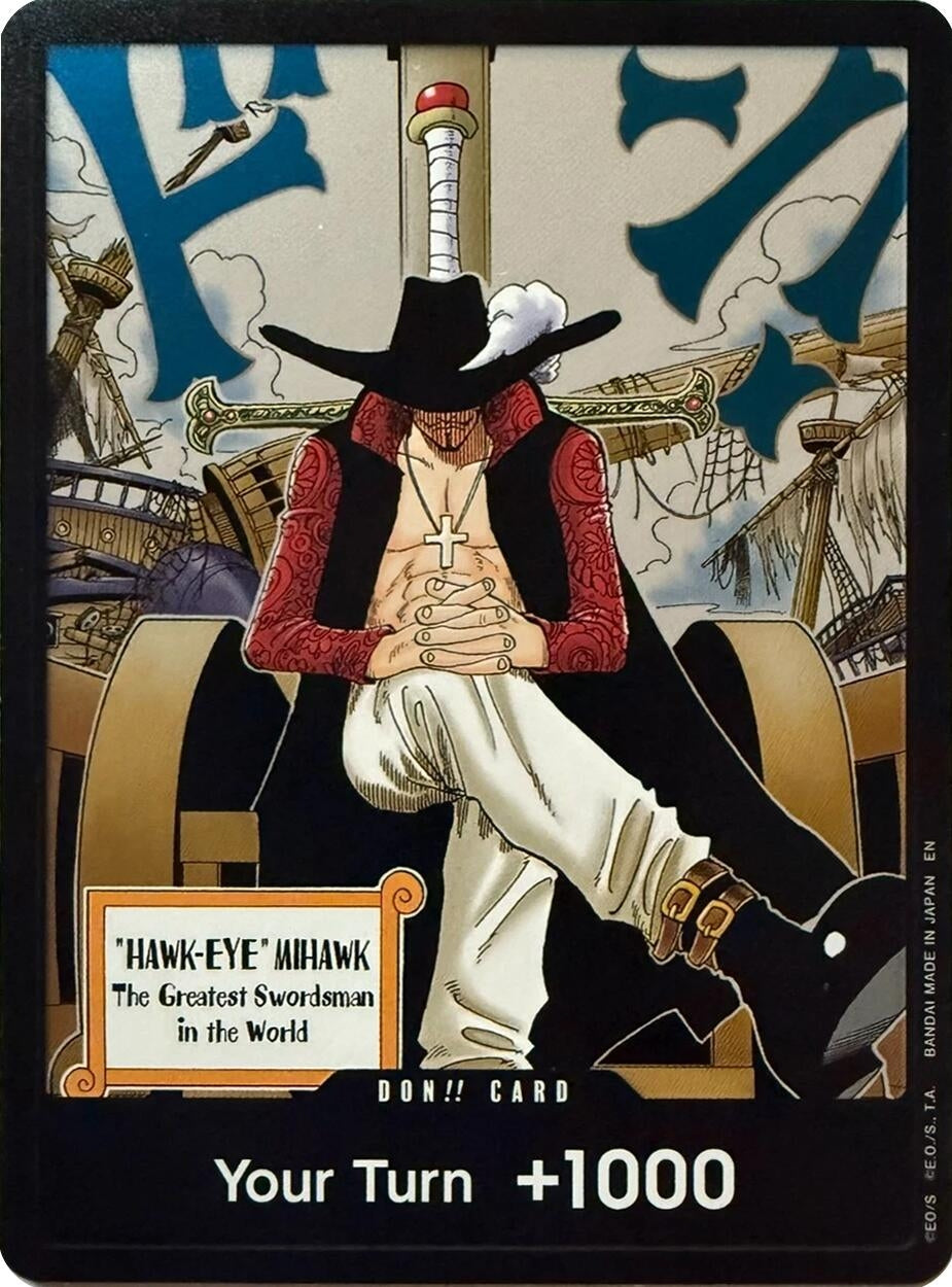 Image for DON!! Card (Dracule Mihawk) (The Azure Sea's Seven) (OP14) - One Piece Card Game