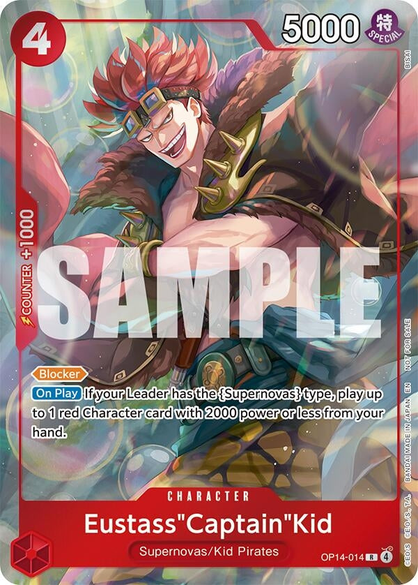 Image for Eustass"Captain"Kid - OP14-014 (Dash Pack) (OP14-014) (The Azure Sea's Seven) (OP14) - One Piece Card Game