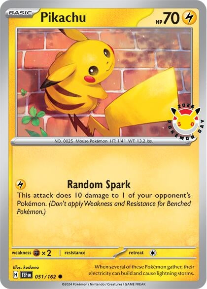 Pikachu (Pokemon Day 2026) (051/162) (Miscellaneous Cards & Products)