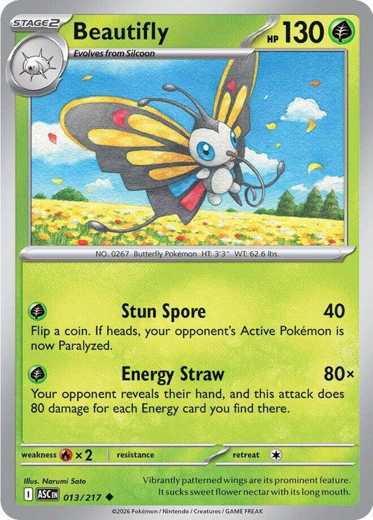 Image for Beautifly (013/217) (ASC) - Pokemon