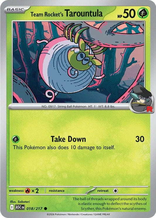 Image for Team Rocket's Tarountula (018/217) (ASC) - Pokemon