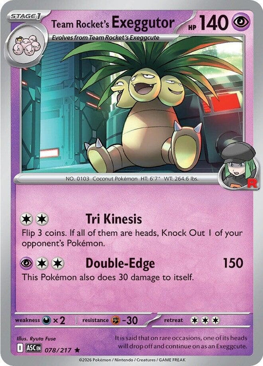 Image for Team Rocket's Exeggutor (078/217) (ASC) - Pokemon
