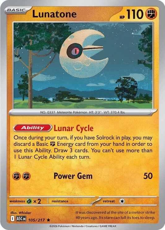Image for Lunatone (105/217) (ASC) - Pokemon