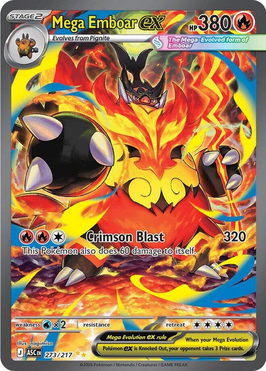 Image for Mega Emboar ex (273/217) (ASC) - Pokemon