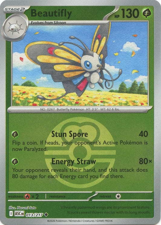 Image for Beautifly - 013/217 (Love Ball) (013/217) (ASC) - Pokemon