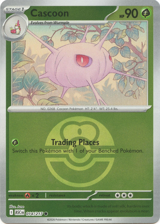 Image for Cascoon (Love Ball) (014/217) (ASC) - Pokemon