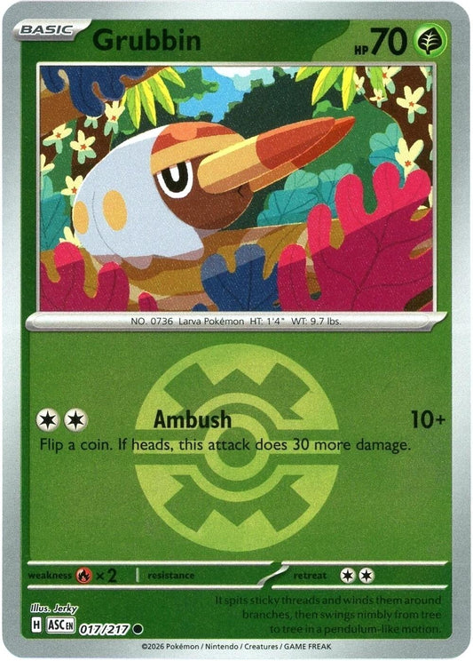 Image for Grubbin (Quick Ball) (017/217) (ASC) - Pokemon