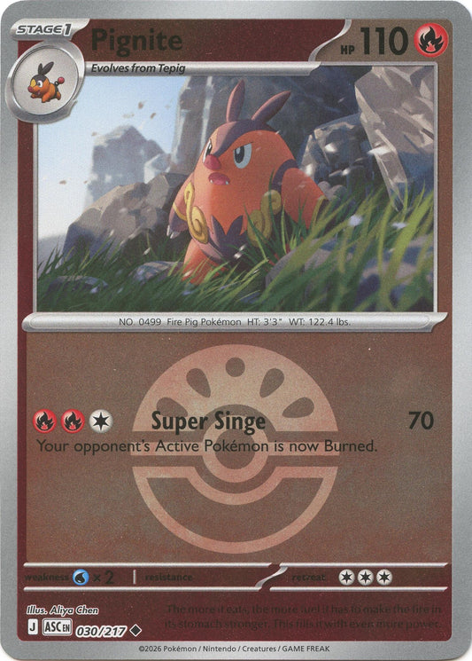 Image for Pignite (Friend Ball) (030/217) (ASC) - Pokemon
