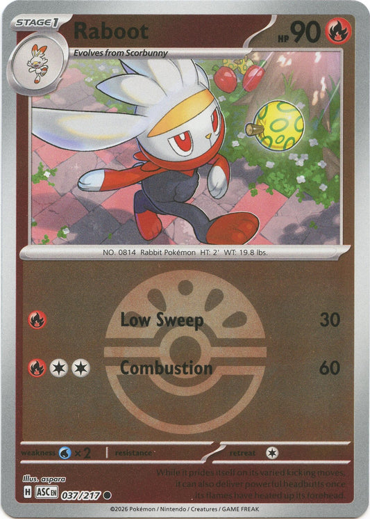 Image for Raboot (Friend Ball) (037/217) (ASC) - Pokemon