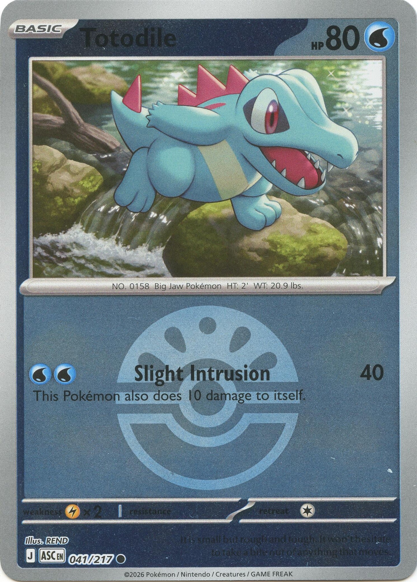 Image for Totodile (Friend Ball) (041/217) (ASC) - Pokemon