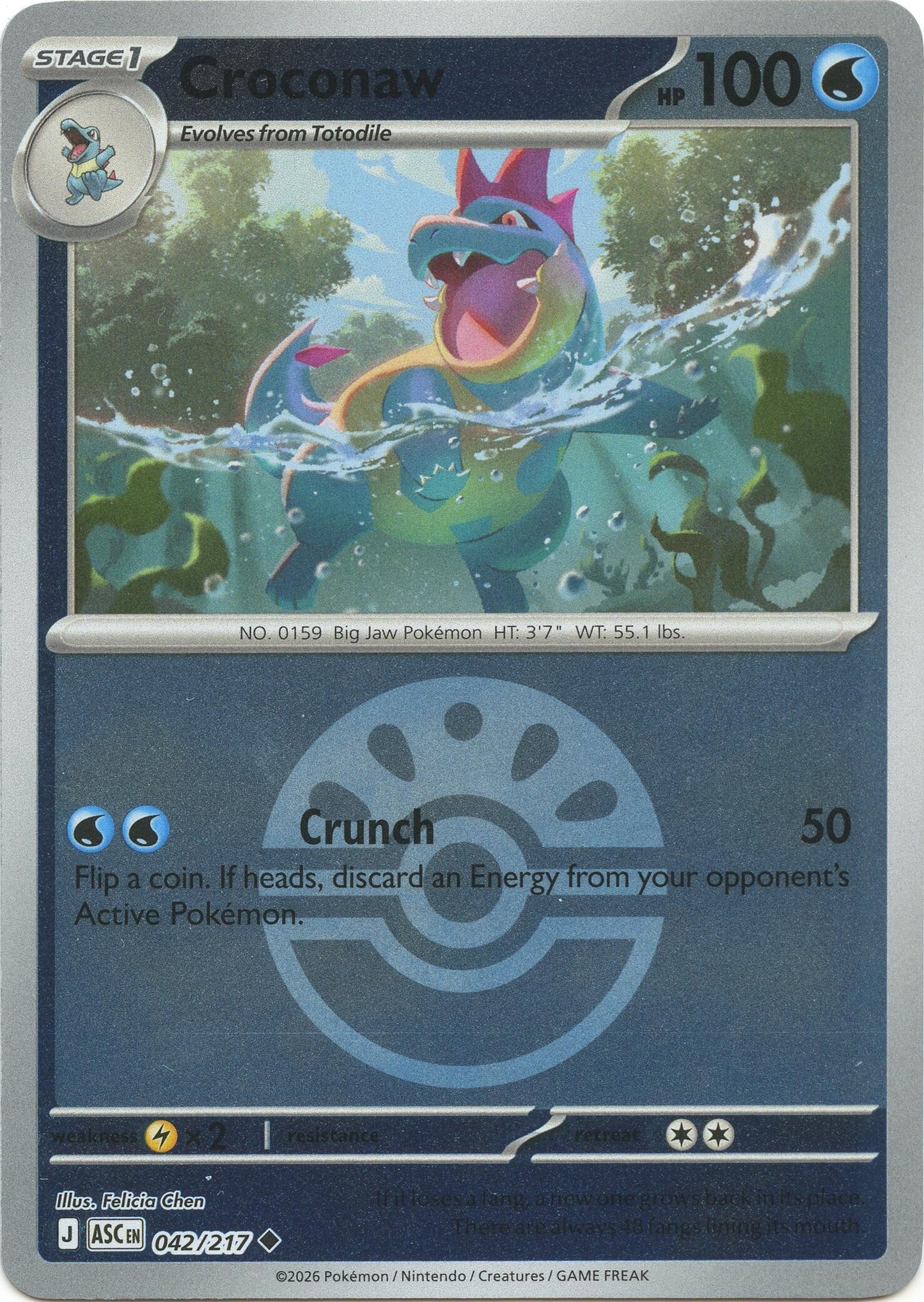Image for Croconaw (Friend Ball) (042/217) (ASC) - Pokemon