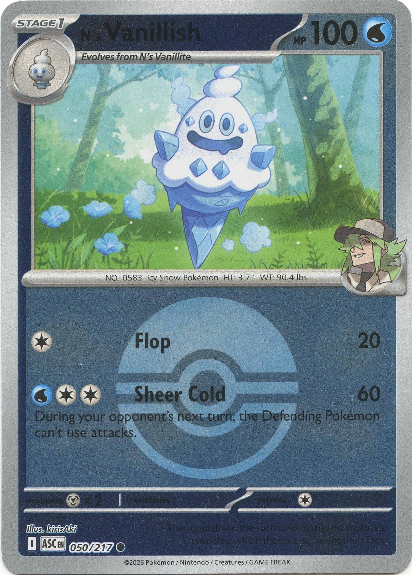 Image for N's Vanillish (Poke Ball) (050/217) (ASC) - Pokemon