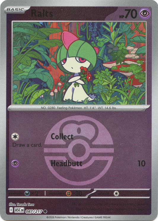 Image for Ralts (Love Ball) (087/217) (ASC) - Pokemon