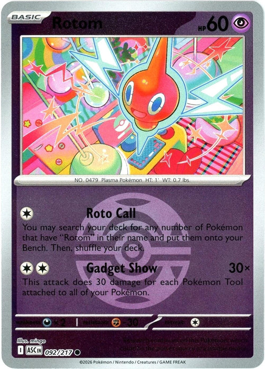 Image for Rotom (Dusk Ball) (092/217) (ASC) - Pokemon