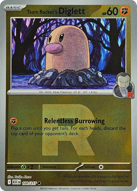 Image for Team Rocket's Diglett (Team Rocket) (100/217) (ASC) - Pokemon