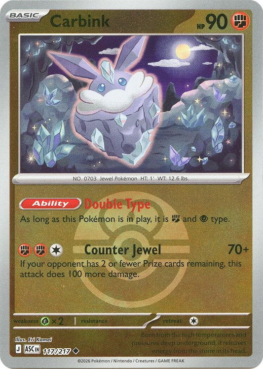 Image for Carbink - 117/217 (Love Ball) (117/217) (ASC) - Pokemon