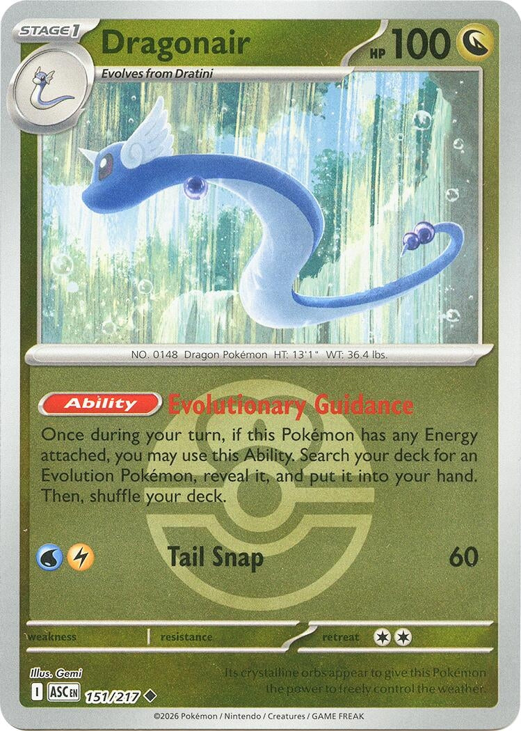 Image for Dragonair (Love Ball) (151/217) (ASC) - Pokemon