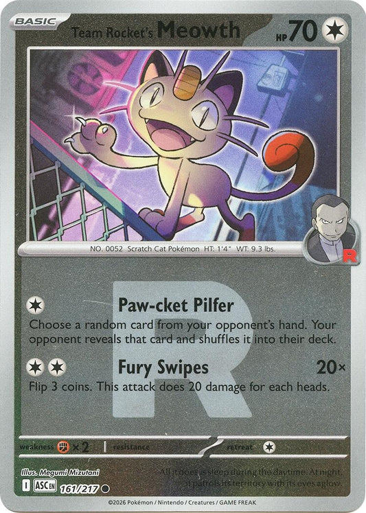 Image for Team Rocket's Meowth (Team Rocket) (161/217) (ASC) - Pokemon