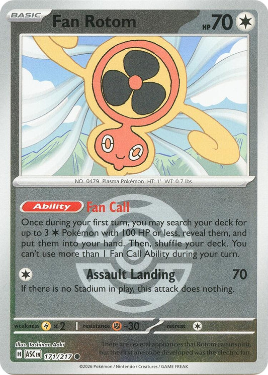 Image for Fan Rotom - 171/217 (Dusk Ball) (171/217) (ASC) - Pokemon