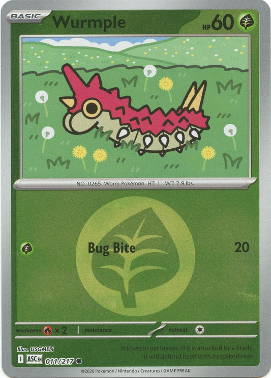 Image for Wurmple (Energy Symbol Pattern) (011/217) (ASC) - Pokemon