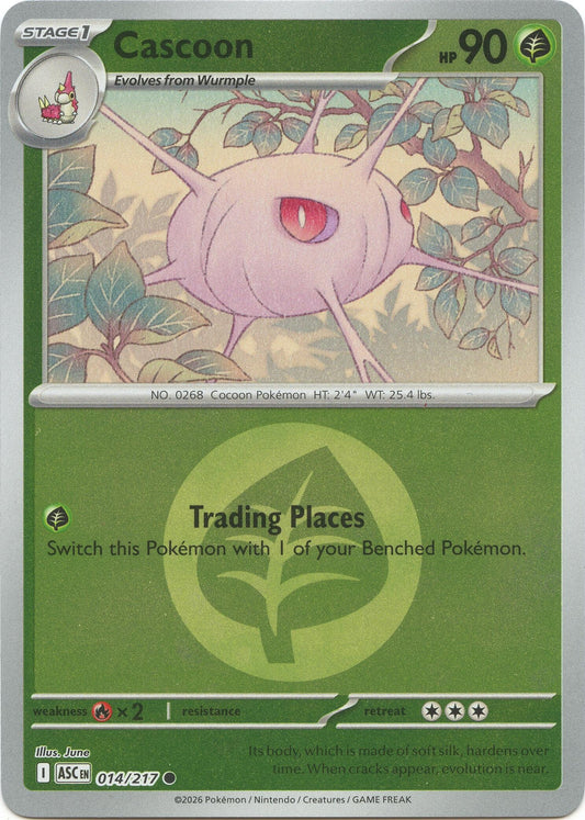 Image for Cascoon (Energy Symbol Pattern) (014/217) (ASC) - Pokemon