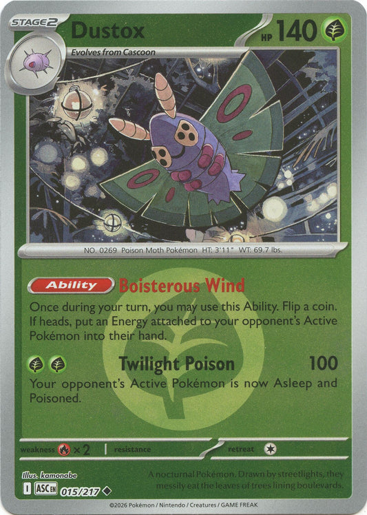 Image for Dustox - 015/217 (Energy Symbol Pattern) (015/217) (ASC) - Pokemon