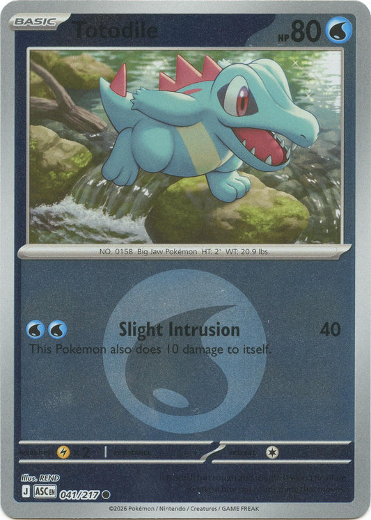 Image for Totodile (Energy Symbol Pattern) (041/217) (ASC) - Pokemon