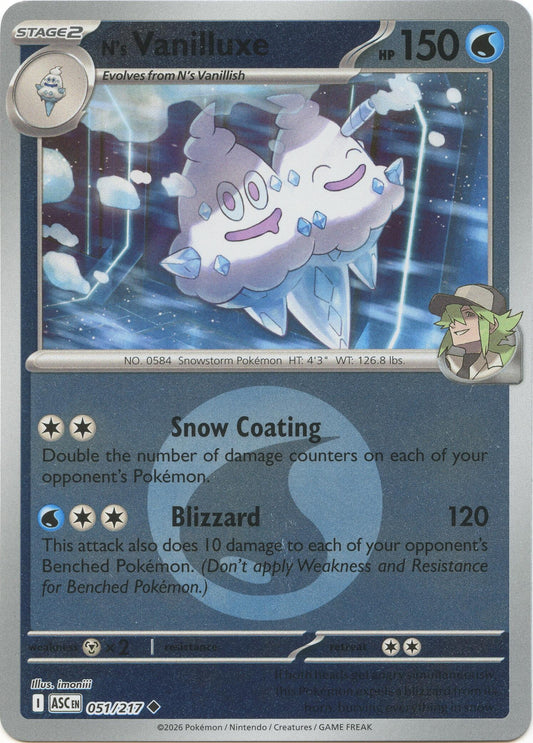 Image for N's Vanilluxe (Energy Symbol Pattern) (051/217) (ASC) - Pokemon