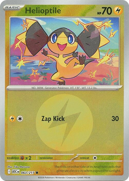 Image for Helioptile (Energy Symbol Pattern) (063/217) (ASC) - Pokemon