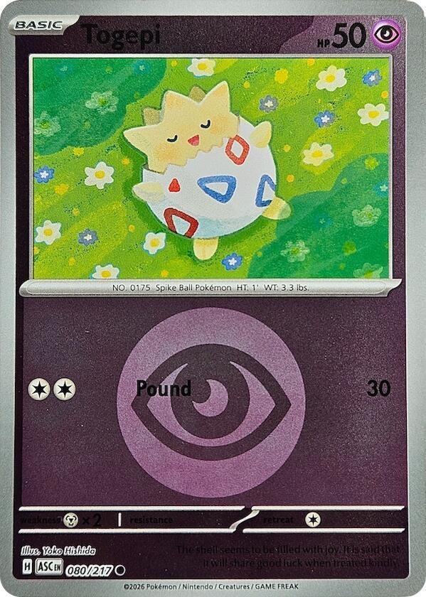 Image for Togepi (Energy Symbol Pattern) (080/217) (ASC) - Pokemon