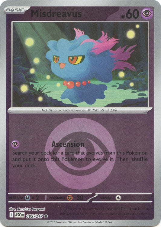 Image for Misdreavus - 085/217 (Energy Symbol Pattern) (085/217) (ASC) - Pokemon