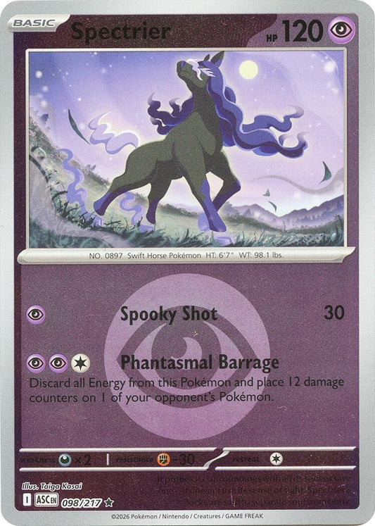 Image for Spectrier (Energy Symbol Pattern) (098/217) (ASC) - Pokemon