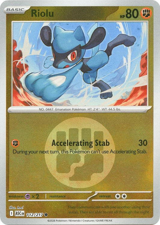 Image for Riolu (Energy Symbol Pattern) (112/217) (ASC) - Pokemon