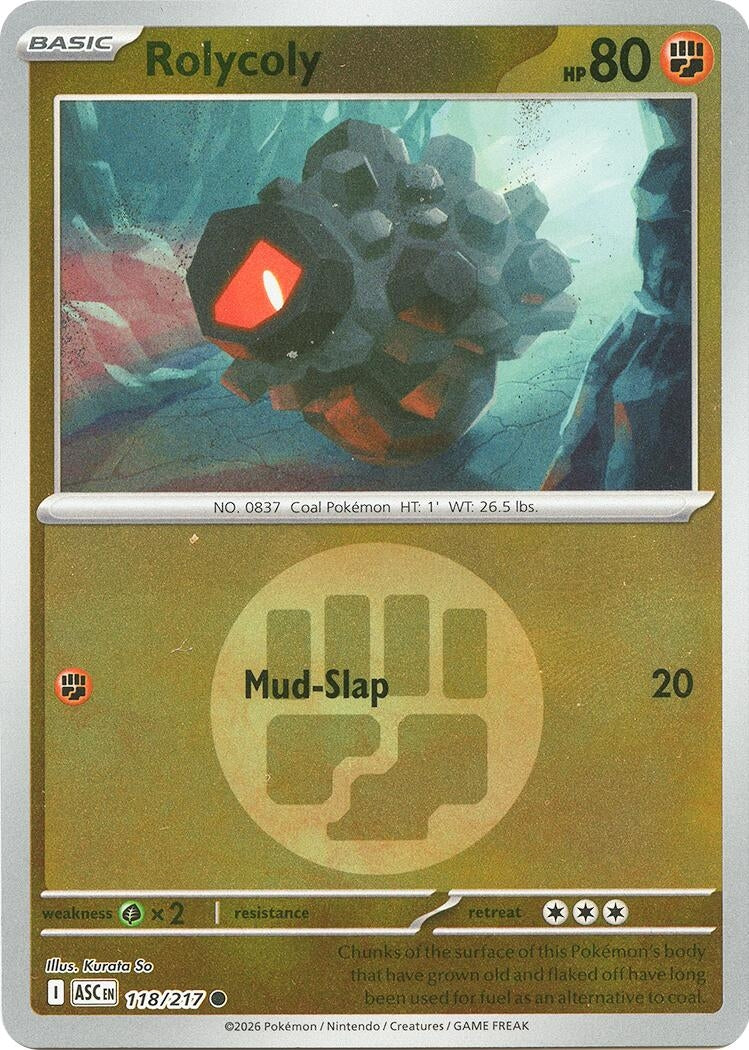 Image for Rolycoly (Energy Symbol Pattern) (118/217) (ASC) - Pokemon