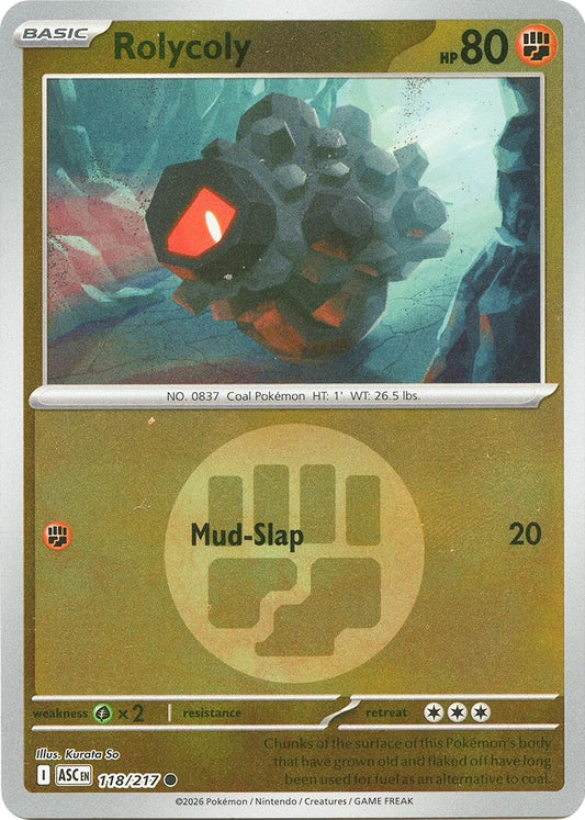 Image for Rolycoly (Energy Symbol Pattern) (118/217) (ASC) - Pokemon
