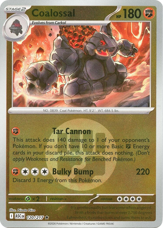 Image for Coalossal (Energy Symbol Pattern) (120/217) (ASC) - Pokemon