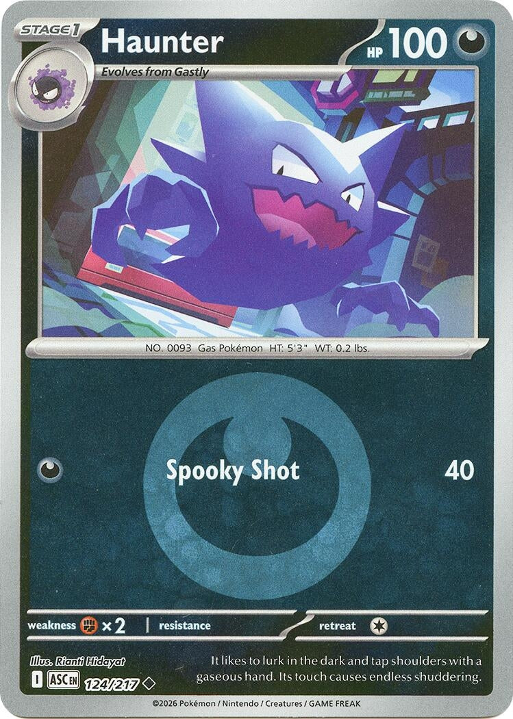 Image for Haunter (Energy Symbol Pattern) (124/217) (ASC) - Pokemon