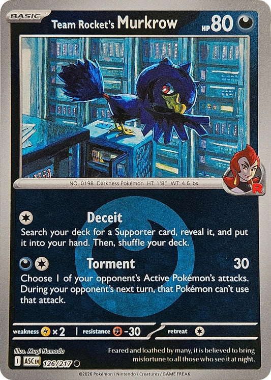 Image for Team Rocket's Murkrow (Energy Symbol Pattern) (126/217) (ASC) - Pokemon
