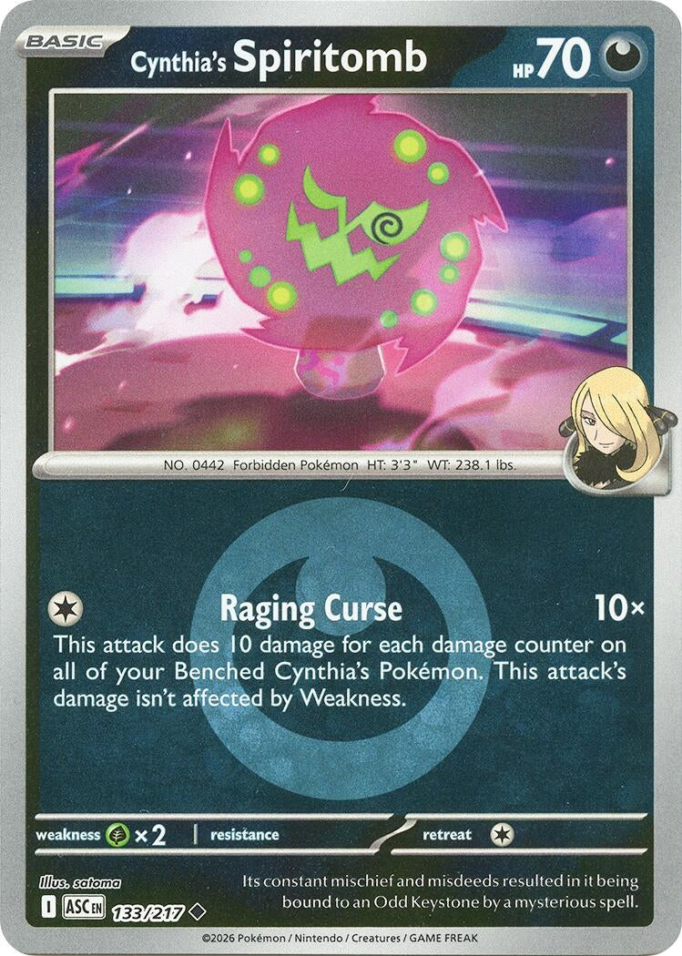Image for Cynthia's Spiritomb - 133/217 (Energy Symbol Pattern) (133/217) (ASC) - Pokemon
