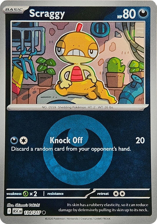 Image for Scraggy (Energy Symbol Pattern) (134/217) (ASC) - Pokemon